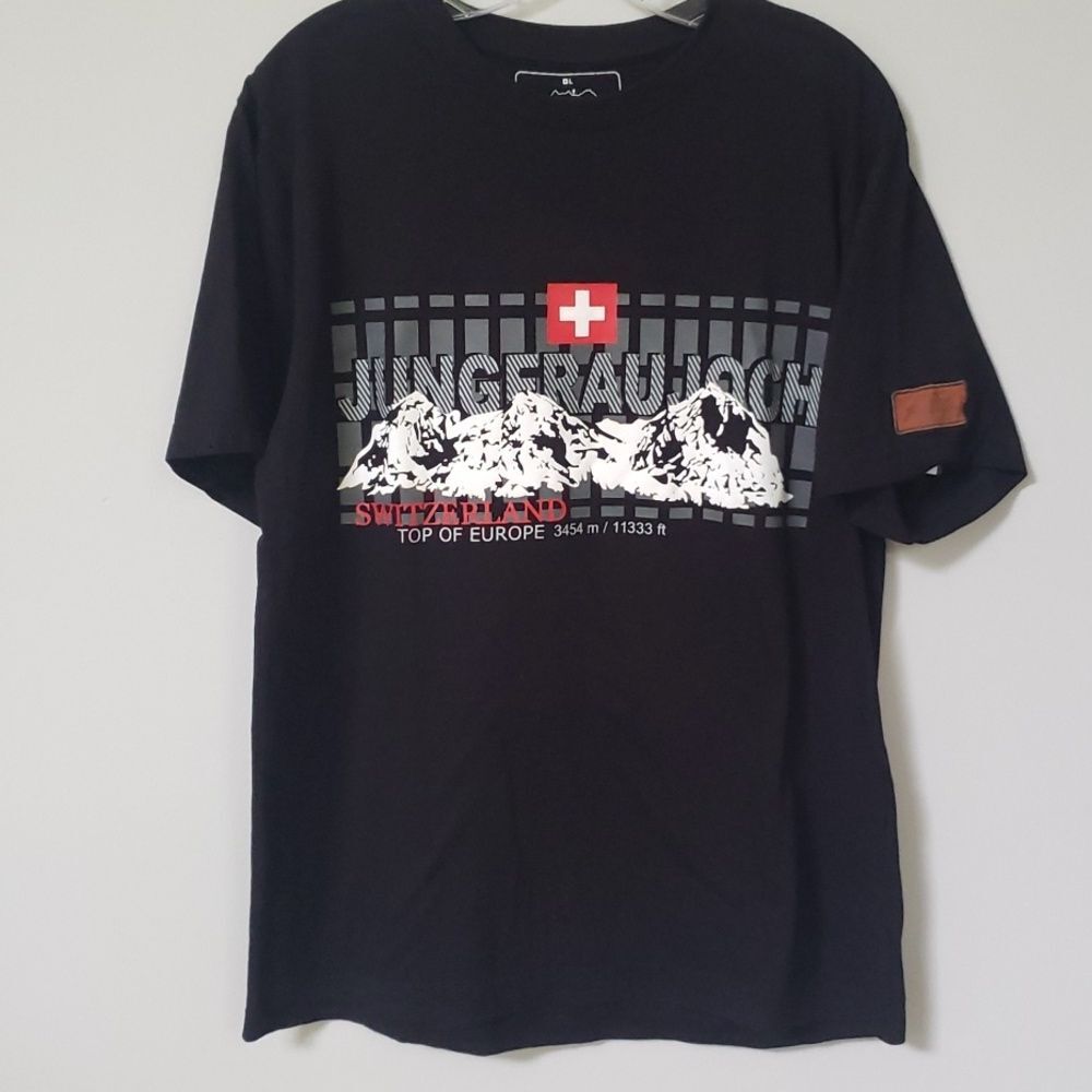 Jungfraujoch Shirt Men’s Large Swiss Alps Graphic Switzerland
